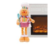 Decorazione per la casa di pan di, statuetta con gambe retrattili, lavabile, per vassoi a più livelli, cortile, casa, ufficio, tavolo, classe, finestra, porta