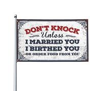 Decorazione per la casa e il bar Don'T Knock Unless I Married You, bandiera uomo, decorazione per camera da letto (152 x 244 cm)