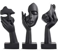 Decorazione per la casa nera, statua con volto di donna, statua da collezione pe