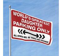 Decorazione per la casa Uomini più grande figlia parcheggio solo bandiera accessori patio bandiere per camera adolescenti ragazze (dimensioni: 152 x 244 cm)