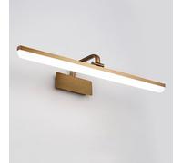 Decorazione per La Casa Vintage Marrone Vanity Bagno Applique da Parete Nordic Modern Linear Mirror Applique Rustico Fattoria Lunga Striscia Mobile Lampada da Parete per Camera da Letto TAV