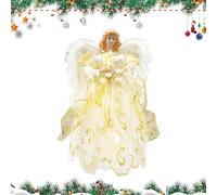 Decorazione Per La Cima Albero Di Natale | Centrotavola Festivo Per L Inverno - Figura Angelo Per Albero Di Natale - Per Camera Appartamento Soggiorno Cucina Dormitorio Hotel Cortile