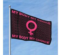 Decorazione per la porta della camera da letto, My Body My Choice, bandiera per i diritti delle donne, decorazione per camera da letto, per uomini, per ragazzi (120 x 180 cm)