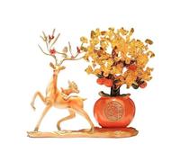 Decorazione per la scrivania, Albero dei soldi Feng Shui, citrino, cachi, albero della fortuna, refrigeratore for vino da soggiorno, decorazione tavolo, bonsai di cristallo