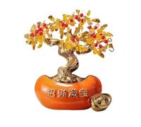 Decorazione per la scrivania, Albero dei soldi Feng Shui da tavolo, albero della fortuna in citrino, ornamenti for mobili TV soggiorno, decorazioni for ufficio, bonsai di cristallo
