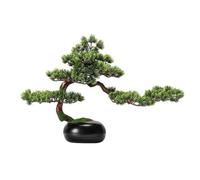 Decorazione per la scrivania, Bonsai artificiale, verde, ornamenti, arredamento cinese Feng Shui, soggiorno, ingresso, ufficio, decorazione, piante in vaso, bonsai artificiali
