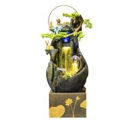 Decorazione per la scrivania, Fontana d'acqua for esterni for laghetto con pesci circolante Decorazione for soggiorno Sfera Feng Shui Cortile Giardino Paesaggistica for(Small-A)