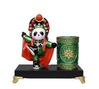 Decorazione Per La Scrivania Ornamenti portapenne for trucco facciale dell'Opera di Pechino Personaggio dell'Opera del Sichuan Panda Ornamenti caratteristici cinesi Sculture Decorazione Per La Casa(B)