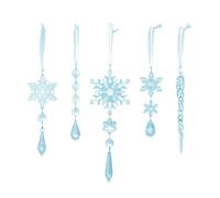 Decorazione per le vacanze 5 luci uniche festive per IDEALE per le vacanze di Natale Caratteristiche Estetica affascinante Questi per ornamenti natalizi in cristallo presentano uno squisito fascino