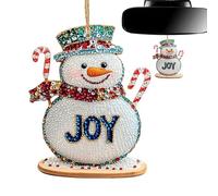 Decorazione per lo specchietto retrovisore, ciondolo carino 2D in acrilico, decorazioni per albero di Natale, per la stagione delle vacanze invernali, la casa, l'albero, la casa, la famiglia e gli