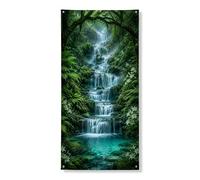 Decorazione per porta a cascata, decorazione per porta d'ingresso, decorazione per interni ed esterni, da appendere, per festival, 91 x 182 cm