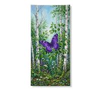 Decorazione per porta a forma di farfalla, decorazione per porta d'ingresso, per interni ed esterni, per primavera, estate, festival, vacanze, 91 x 182 cm
