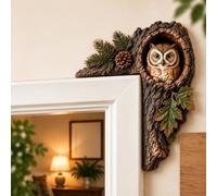 Decorazione per porta a forma di scoiattolo, con animali della foresta | Decorazione realistica per angoli della foresta, fatta a mano, per telaio di porte, finestre, mensole e soggiorno
