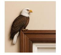 Decorazione per Porta a Forma di Uccello in Legno, graziosa Statuetta angolare a Forma di Uccello per la Porta, A Adorabile Uccello Decorativo in Legno Realizzato a Mano, insegna Artistica