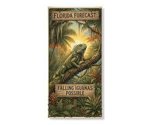 Decorazione per porta con iguana tropicale, decorazione per porta d'ingresso, decorazione per interni ed esterni, per vacanze estive 91 x 183 cm