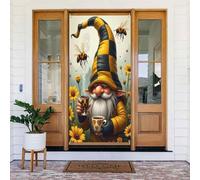 Decorazione per porta con stampa di api dei cartoni animati n. 89, decorazione per interni ed esterni, primavera, estate, autunno, inverno, Halloween, Natale, decorazioni per la casa