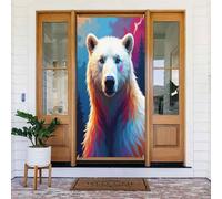 Decorazione per porta con stampa orsetto colorato n. 296, decorazione per interni ed esterni, primavera, estate, autunno, inverno, Halloween, Natale, decorazioni per la casa