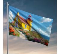 Decorazione per porta della camera da letto, colorata costiera paradiso: una lampada serena, bandiera della casa, bar, uomo, decorazione divertente per esterni (30 x 45 cm)