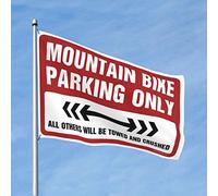 Decorazione per porta della camera da letto, mountain bike, solo parcheggio, bandiera grotta, uomo, bar, università, bandiere per ragazzi (dimensioni: 152 x 244 cm)