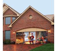 Decorazione per porta di Natale, 2 striscioni di Natale per il garage: date questo Natale una dichiarazione festiva con il nostro striscione da garage, perfetto per festeggiare il periodo natalizio