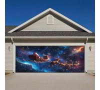 Decorazione per porta di Natale, 4 striscioni di Natale per il garage: date questo Natale una dichiarazione festiva con il nostro striscione da garage, perfetto per festeggiare il periodo natalizio