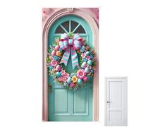Decorazione Per Porta Di Pasqua - 90 X 180 Cm Divertenti Cartelli Primaverili | Banner Per Porta Pasquale Per Port D'ingresso, Per Interni Ed Esterni Di Casa, Ufficio, Portico, Ingresso, Cortile, Gia