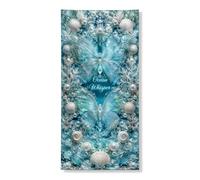 Decorazione per porta Ocean Whisper, elegante farfalla corallo oceano creature per porta d'ingresso, per interni ed esterni, estate, spiaggia, feste, 91 x 183 cm
