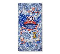 Decorazione per porta patriottica, con stelle rosse e bianche, decorazione per porta d'ingresso, per interni ed esterni, ideale per le vacanze e il giorno dell'indipendenza, 91 x 183 cm