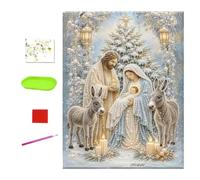 Decorazione per presepe con strass, decorazione religiosa, con strumenti