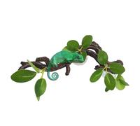 Decorazione per ramo di rettili, albero artificiale, ornamento flessibile per habitat, giocattolo per arricchire l'arrampicata, decorazione per terrario a serpente, accessorio per serbatoio di draghi