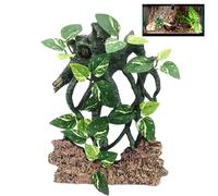 Decorazione per ramo di rettili, albero artificiale, ornamento flessibile per habitat, giocattolo per arricchire l'arrampicata, decorazione per terrario a serpente, accessorio per serbatoio di draghi