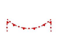 Decorazione per San | 8,2 ft Felt Romantic Heart Banner Home Decor | Hanging Love Themed Decoration | Soft Felt Heart Garland Design | Creates Warm Romantic Atmosfera | Adatto per Home
