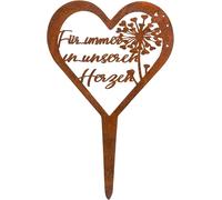 Decorazione per Sepoltura a Forma Di Cuore, Resistente Alle Intemperie, Con Scri
