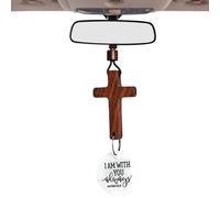 Decorazione per specchietto auto, ciondolo religioso con versetto della Bibbia, accessorio religioso cristiano per casa, soggiorno, camera da letto, chiesa