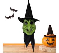 Decorazione per strega di Halloween, decorazione per la stanza della strega spettrale lampeggiante, decorazioni per Halloween, forniture per feste per casa infestata all'aperto e al coperto