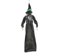 Decorazione per streghe di Halloween - di volo spaventosa attivata dal rumore, per esterni, decorazione di Halloween per maschere, ingresso in giardino e cortile