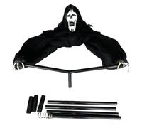 Decorazione per streghe di Halloween, per esterni, per Halloween, per esterni, come spaventapasseri, scena horror, resistente alle intemperie, adatta per cimitero, prato, giardino, cortile e