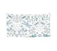 Decorazione per striscioni di Halloween, con stampa libellula, cartello da appendere per interni ed esterni, forniture per le vacanze con occhielli in metallo