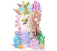 decorazione per torta a tema oceano decorazione per torta a tema animali marini compleanno animale marino cake topper per festa baby shower a tema under the sea decor