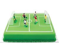 Decorazione per torta da calcio, per torte e cupcake, decorazione per torte, set con attraenti decorazioni per torte da calcio, decorazione per torte da calcio, per ragazzi