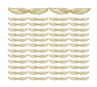 Decorazione Per Torta Di Compleanno | Decorazione per Torta con Ali d'Angelo | 50 Pezzi di Carta per Compleanno Decorazione da Tavola Dessert Occasioni Formali