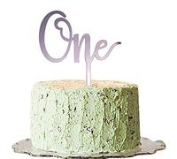 Decorazione per torta numero uno, decorazione per torta per 1° compleanno, festa di compleanno per neonati, coppie e primo anniversario di matrimonio