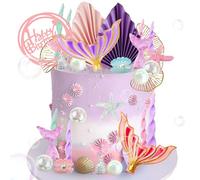 decorazione per torte a sirena sotto il mare decorazione della torta con mare topper topper sirene