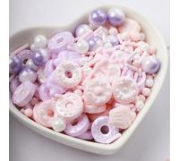 Decorazione per torte cosparta di perle di caramella, può essere cosparsa su gelati, dessert. Adatto per uso commerciale in negozi di dolci e pasticcerie. Decora con perline di zucchero miste a cuori 