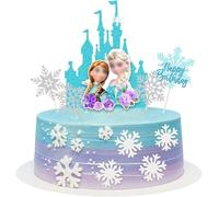 Decorazione per torte di compleanno, 6 pezzi Decorazioni Torta per Feste a Tema, Cartoon Cake Topper, Decorazioni torta, Decorazioni Torta Compleanno Bambina