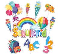 Decorazione per torte per l'inizio della scuola, 22 pezzi, decorazione per torte per l'inizio della scuola, per bambini, decorazione per torte di zucchero, decorazione per torte ABC 123, decorazione