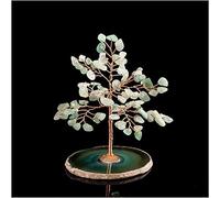 Decorazione per Ufficio con ricchezza e Fortuna, Statua della Fortuna Feng Shui, Albero di Gemme di Cristallo, Albero dei Soldi di Cristallo, Mini Albero della Fortuna, Foglio di Agata, ALB