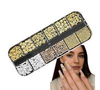 Decorazione per unghie, kit di decorazioni per smalto lucido, strumenti per manicure ad alta lucentezza, con custodia, per donne quotidiane, matrimoni, feste, saloni, vacanze