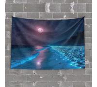Decorazione per uomo, elefanti caverna al tramonto nella natura selvaggia, divertente decorazione per camera da letto per adolescenti (100 x 150 cm)