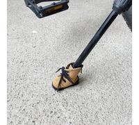 Decorazione poggiapiedi per bicicletta, piccolo pedale a forma di scarpa, accessorio creativo, attira l'attenzione Nero/2 pezzi,Marrone/2 pezziPoliestere